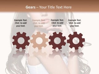 Curly Hair Teen PowerPoint Template