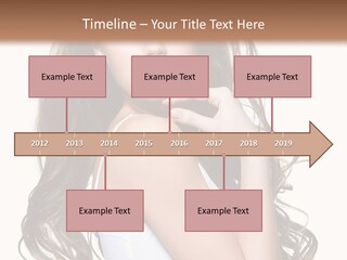 Curly Hair Teen PowerPoint Template