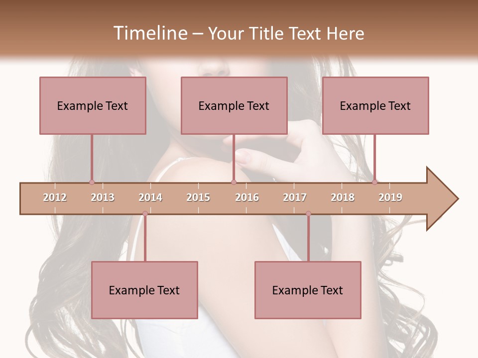 Curly Hair Teen PowerPoint Template