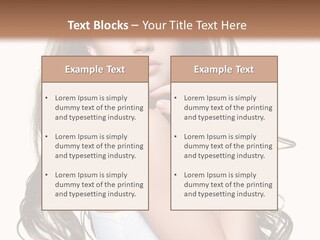 Curly Hair Teen PowerPoint Template