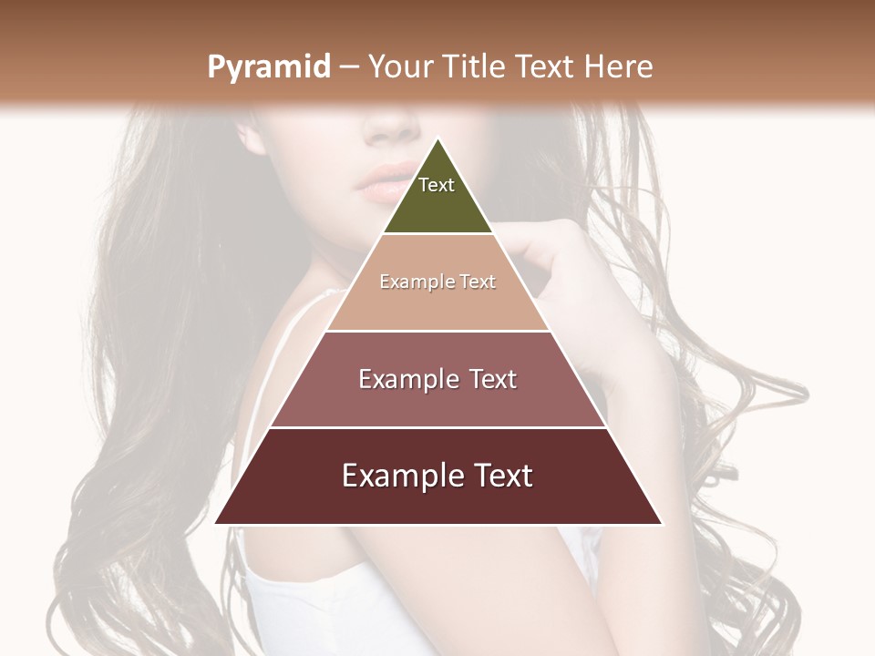 Curly Hair Teen PowerPoint Template
