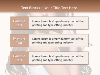 Curly Hair Teen PowerPoint Template
