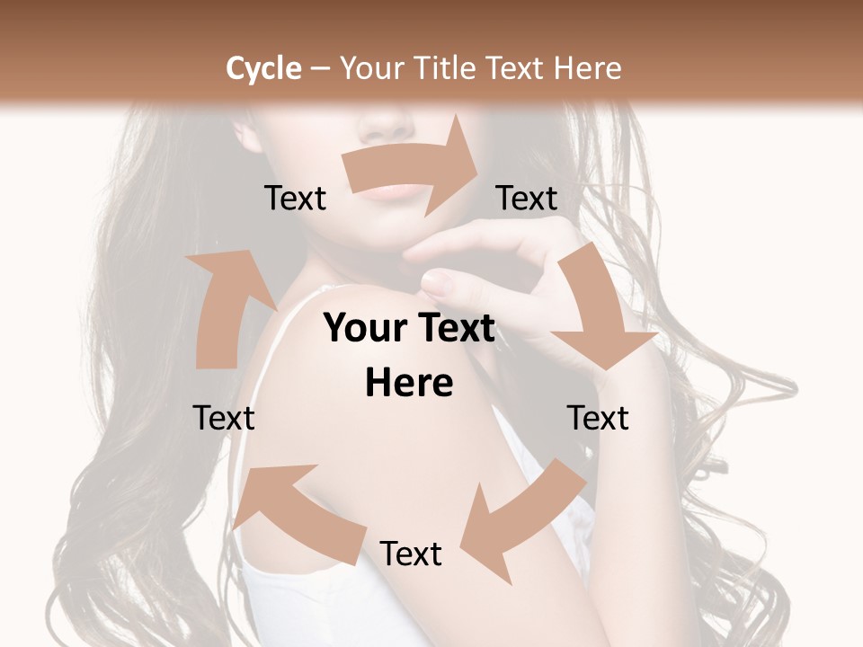 Curly Hair Teen PowerPoint Template