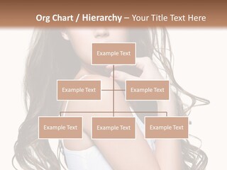 Curly Hair Teen PowerPoint Template