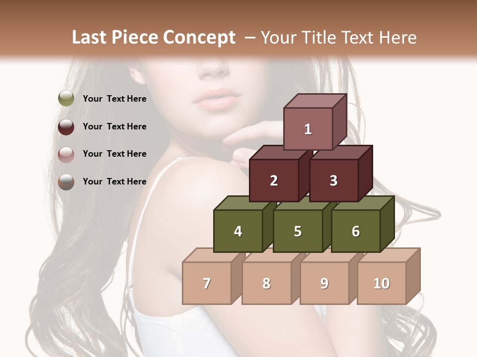 Curly Hair Teen PowerPoint Template