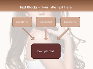 Curly Hair Teen PowerPoint Template