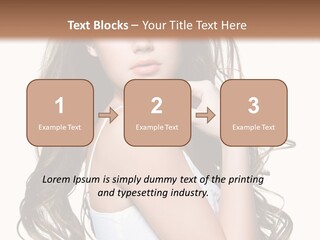 Curly Hair Teen PowerPoint Template