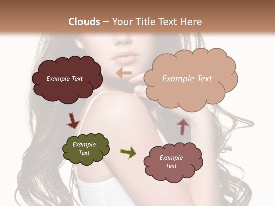 Curly Hair Teen PowerPoint Template