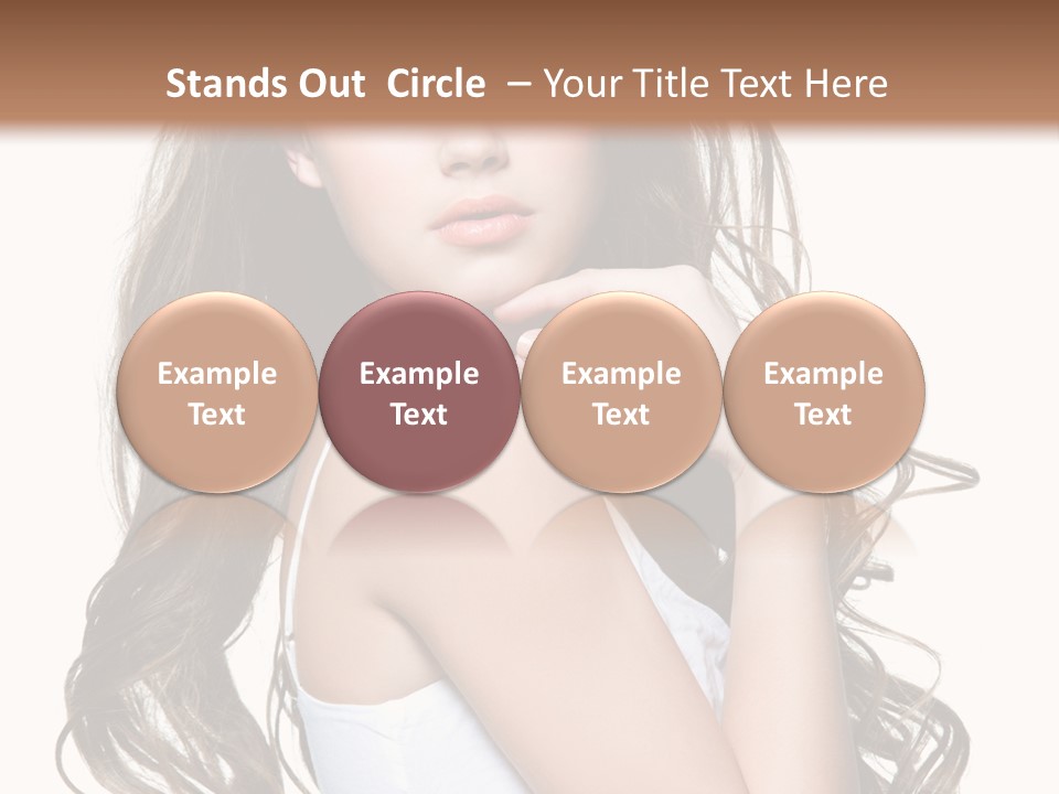 Curly Hair Teen PowerPoint Template