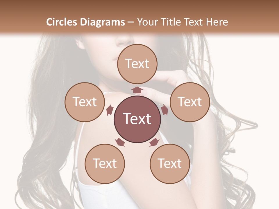 Curly Hair Teen PowerPoint Template