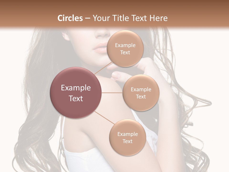Curly Hair Teen PowerPoint Template