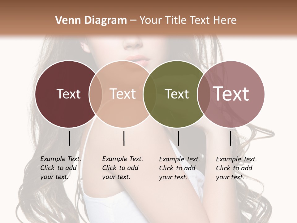 Curly Hair Teen PowerPoint Template
