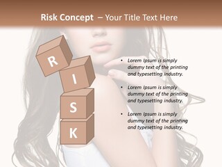 Curly Hair Teen PowerPoint Template