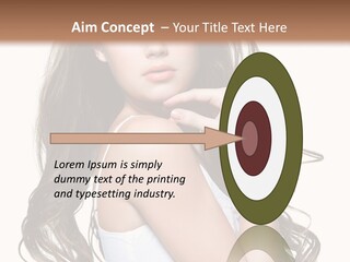 Curly Hair Teen PowerPoint Template