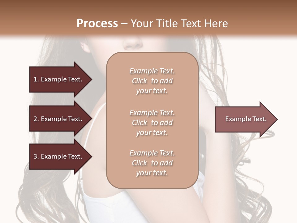 Curly Hair Teen PowerPoint Template