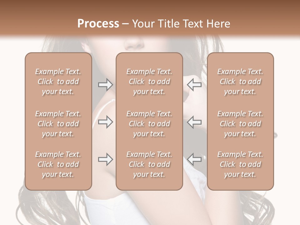 Curly Hair Teen PowerPoint Template