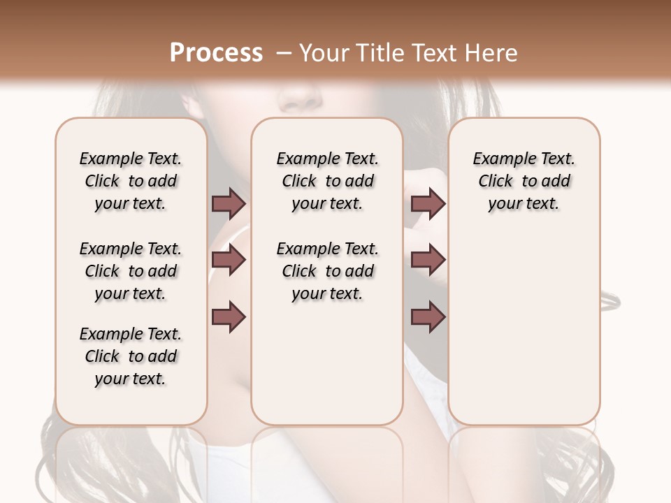 Curly Hair Teen PowerPoint Template