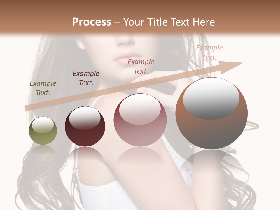 Curly Hair Teen PowerPoint Template