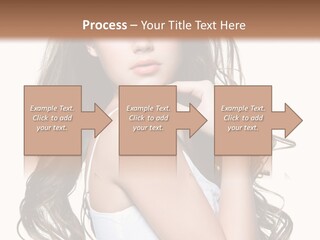 Curly Hair Teen PowerPoint Template