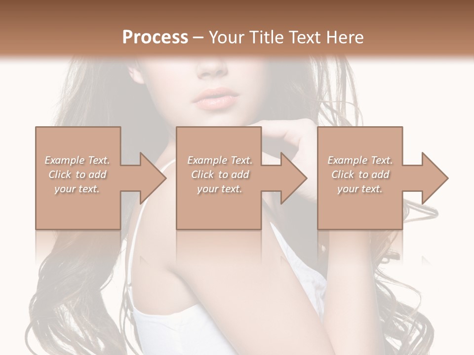 Curly Hair Teen PowerPoint Template