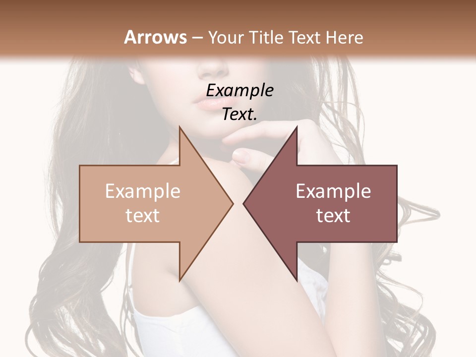 Curly Hair Teen PowerPoint Template