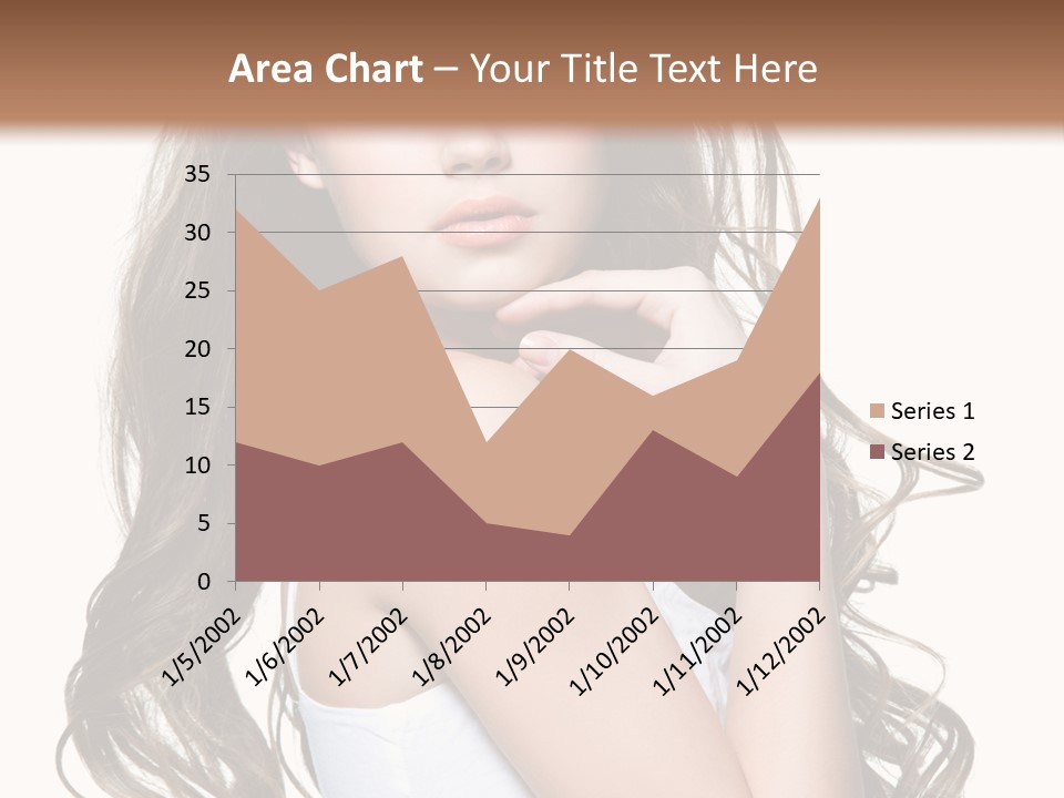 Curly Hair Teen PowerPoint Template