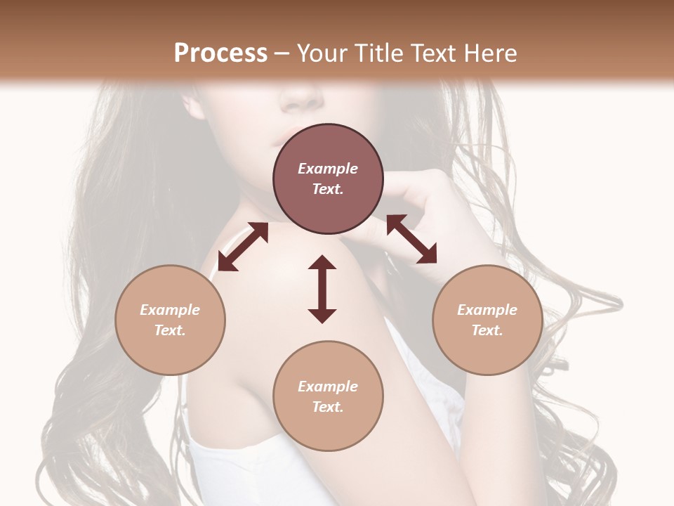 Curly Hair Teen PowerPoint Template