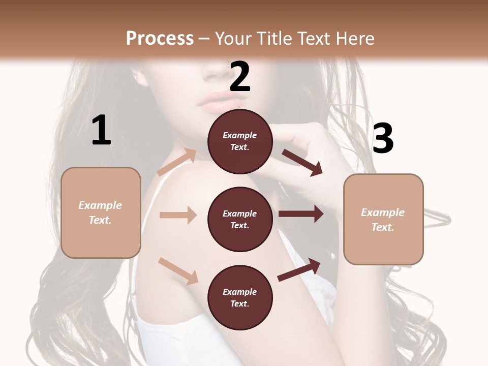 Curly Hair Teen PowerPoint Template
