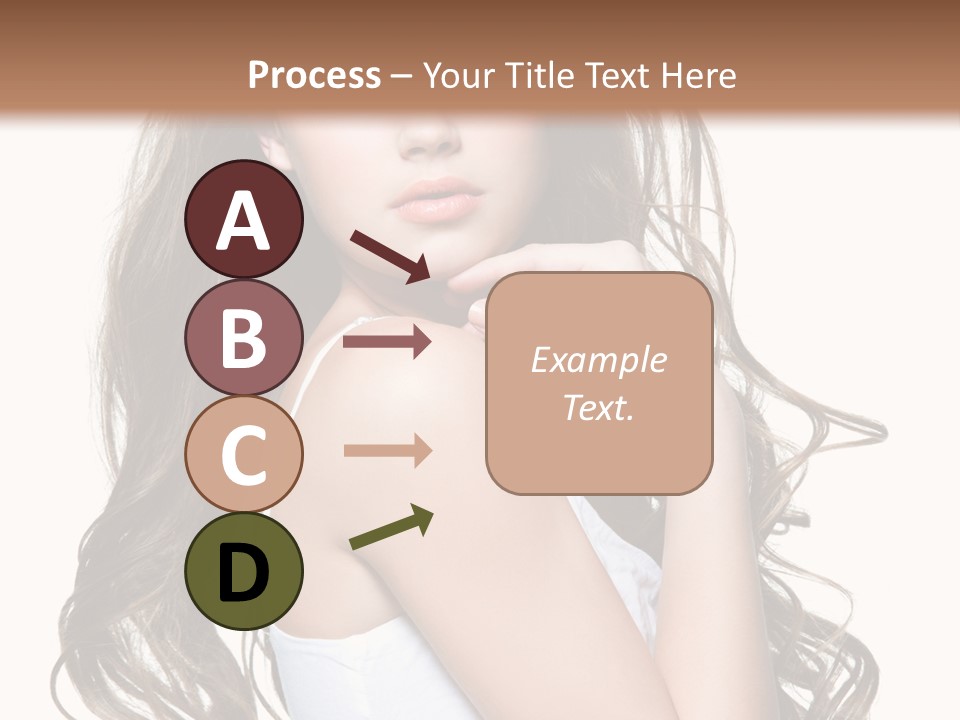 Curly Hair Teen PowerPoint Template