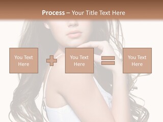 Curly Hair Teen PowerPoint Template