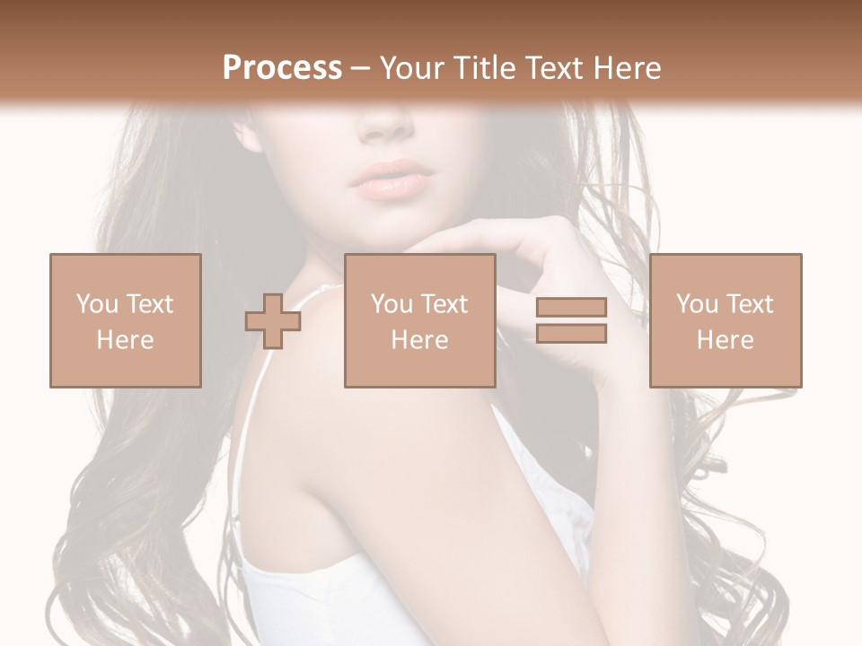 Curly Hair Teen PowerPoint Template