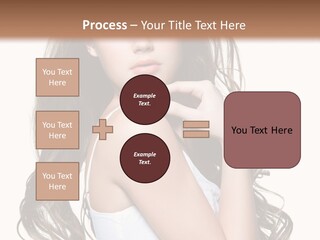 Curly Hair Teen PowerPoint Template