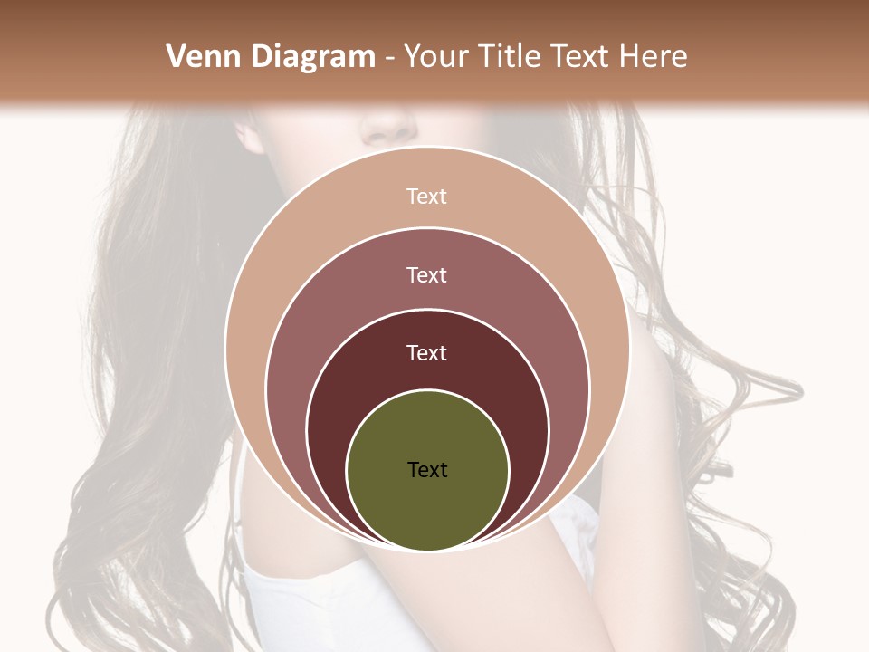 Curly Hair Teen PowerPoint Template