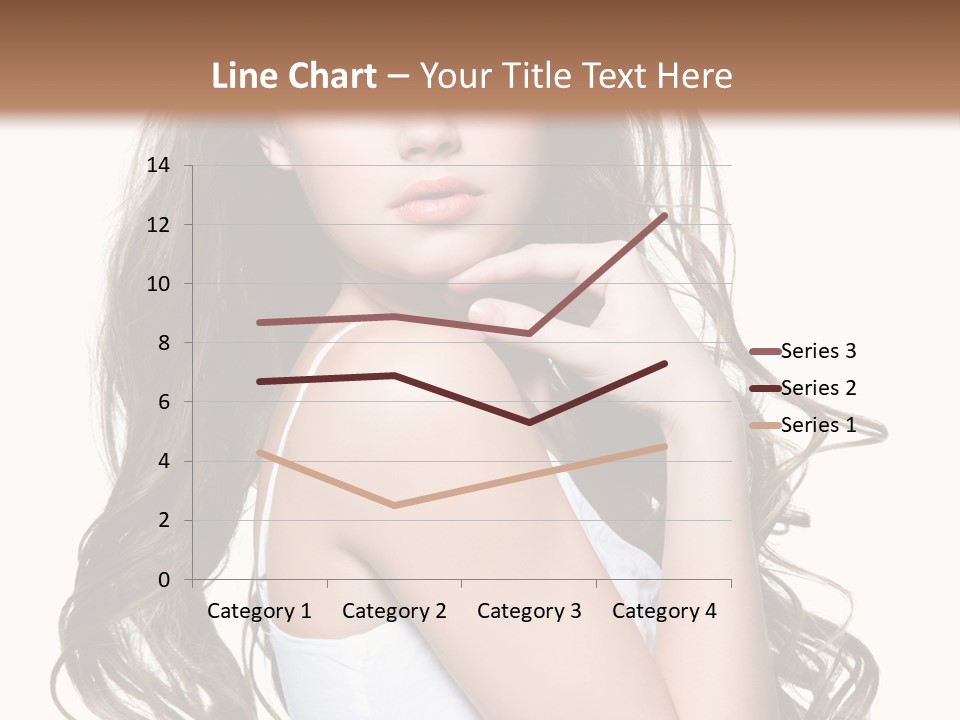 Curly Hair Teen PowerPoint Template