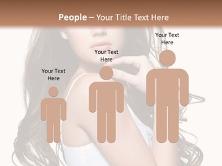 Curly Hair Teen PowerPoint Template
