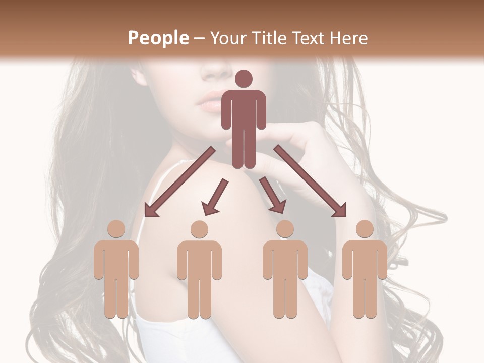 Curly Hair Teen PowerPoint Template