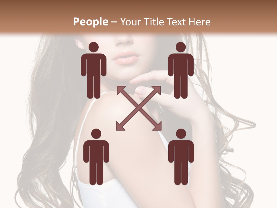 Curly Hair Teen PowerPoint Template