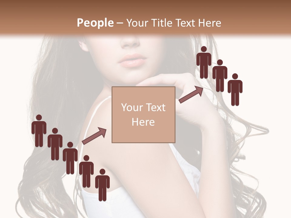 Curly Hair Teen PowerPoint Template