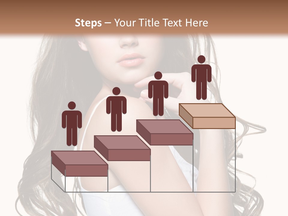 Curly Hair Teen PowerPoint Template