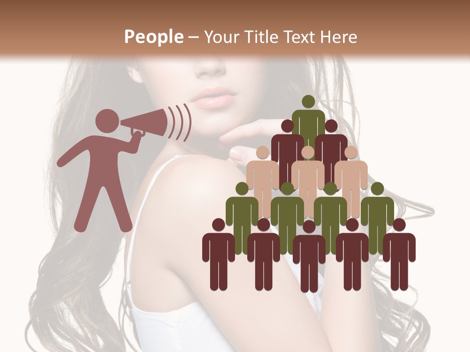 Curly Hair Teen PowerPoint Template