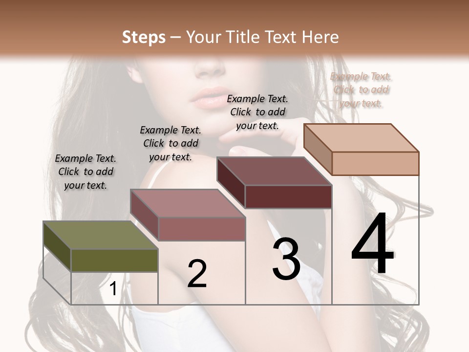 Curly Hair Teen PowerPoint Template