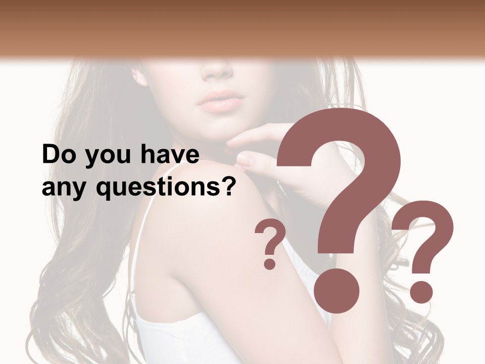 Curly Hair Teen PowerPoint Template