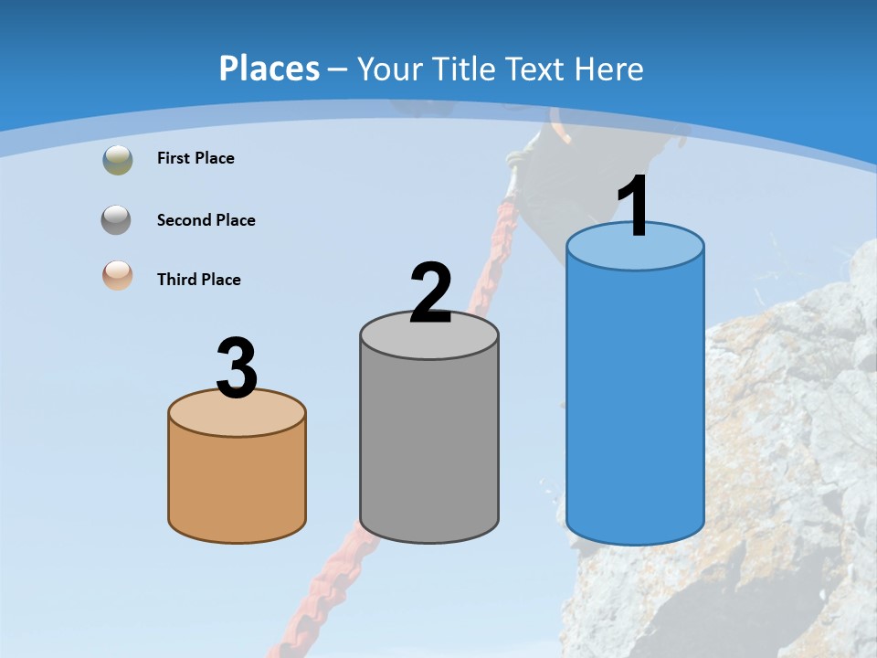 Diving Outdoors Bungee PowerPoint Template