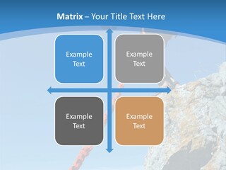 Diving Outdoors Bungee PowerPoint Template