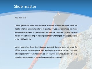 Diving Outdoors Bungee PowerPoint Template