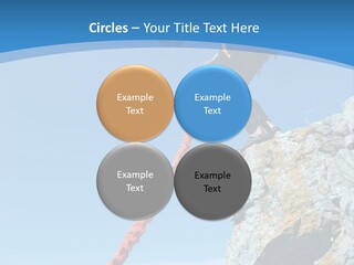 Diving Outdoors Bungee PowerPoint Template