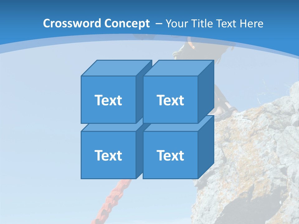 Diving Outdoors Bungee PowerPoint Template