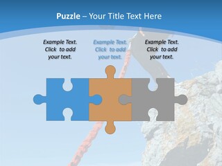 Diving Outdoors Bungee PowerPoint Template