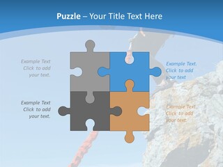 Diving Outdoors Bungee PowerPoint Template