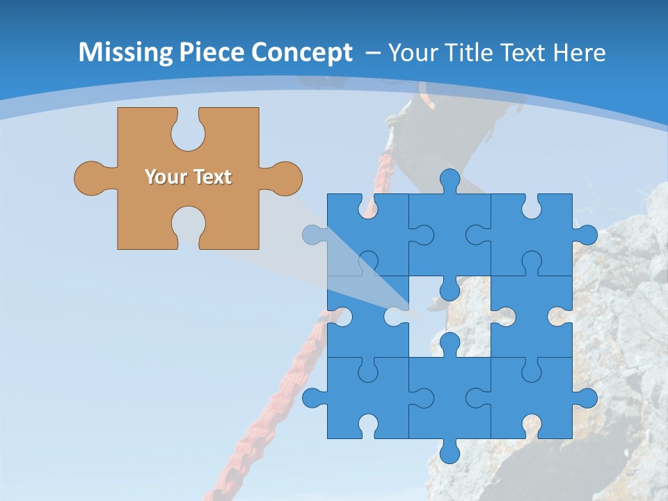 Diving Outdoors Bungee PowerPoint Template